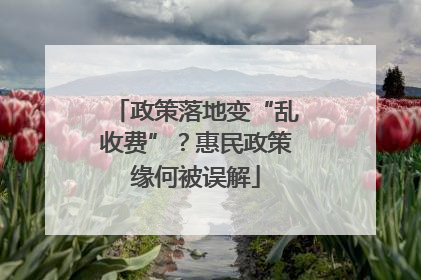 政策落地变“乱收费”？惠民政策缘何被误解