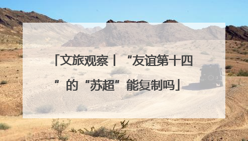 文旅观察丨“友谊第十四”的“苏超”能复制吗