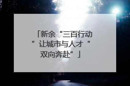 新余“三百行动”让城市与人才“双向奔赴”