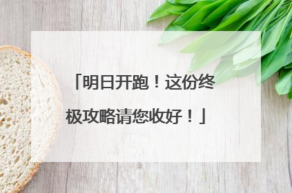 明日开跑！这份终极攻略请您收好！