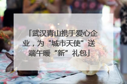 武汉青山携手爱心企业，为“城市天使”送端午暖“新”礼包
