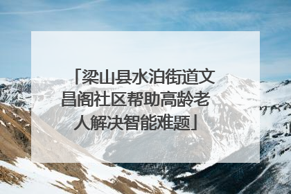 梁山县水泊街道文昌阁社区帮助高龄老人解决智能难题