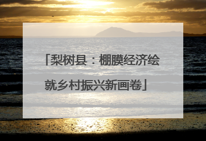 梨树县：棚膜经济绘就乡村振兴新画卷