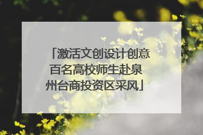 激活文创设计创意 百名高校师生赴泉州台商投资区采风