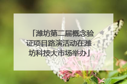 潍坊第二届概念验证项目路演活动在潍坊科技大市场举办