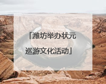 潍坊举办状元巡游文化活动
