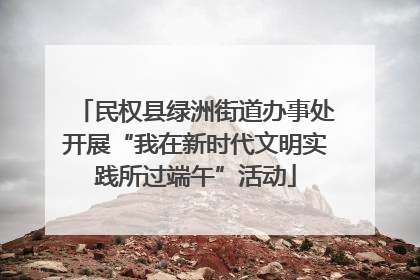 民权县绿洲街道办事处开展“我在新时代文明实践所过端午”活动