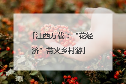 江西万载：“花经济”带火乡村游