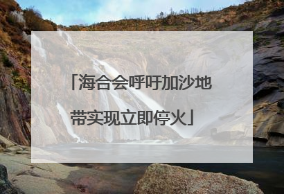 海合会呼吁加沙地带实现立即停火