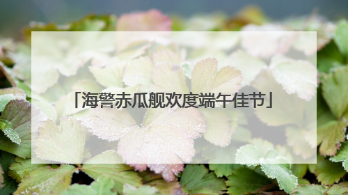 海警赤瓜舰欢度端午佳节