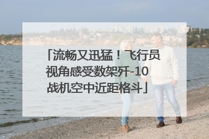 流畅又迅猛！飞行员视角感受数架歼-10战机空中近距格斗