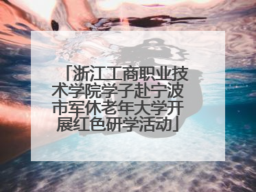 浙江工商职业技术学院学子赴宁波市军休老年大学开展红色研学活动