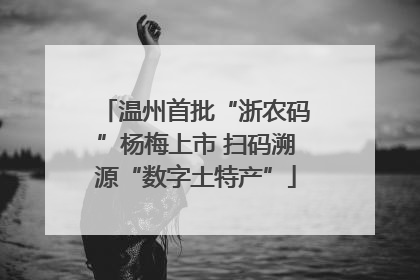 温州首批“浙农码”杨梅上市 扫码溯源“数字土特产”