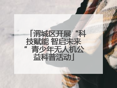渭城区开展“科技赋能 智启未来”青少年无人机公益科普活动