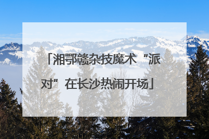 湘鄂赣杂技魔术“派对”在长沙热闹开场