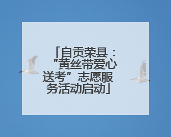 自贡荣县：“黄丝带爱心送考”志愿服务活动启动