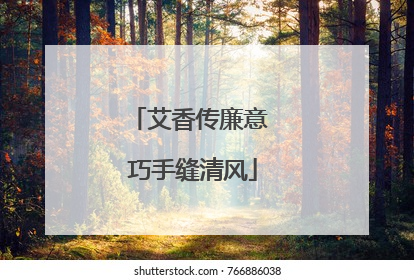 艾香传廉意 巧手缝清风