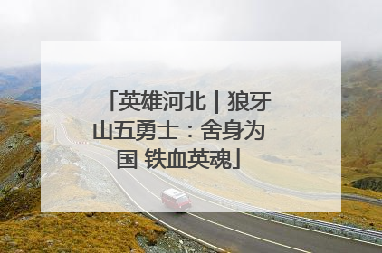 英雄河北｜狼牙山五勇士：舍身为国 铁血英魂