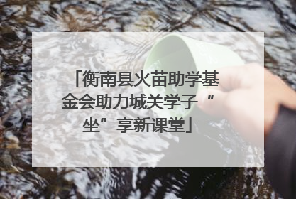 衡南县火苗助学基金会助力城关学子“坐”享新课堂