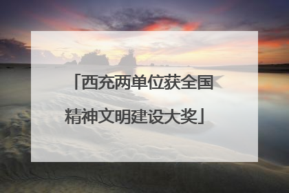 西充两单位获全国精神文明建设大奖