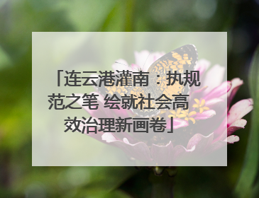 连云港灌南：执规范之笔 绘就社会高效治理新画卷