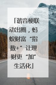 谐音梗联动出圈，蚂蚁财富“指数+”让理财更“加”生活化