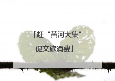赶“黄河大集” 促文旅消费