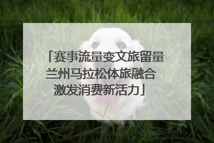 赛事流量变文旅留量 兰州马拉松体旅融合激发消费新活力
