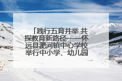 践行五育并举 共探教育新路径——怀远县淝河镇中心学校举行中小学、幼儿园班主任论坛活动