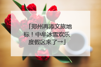 郑州再添文旅地标！中牟冰雪欢乐度假区来了→