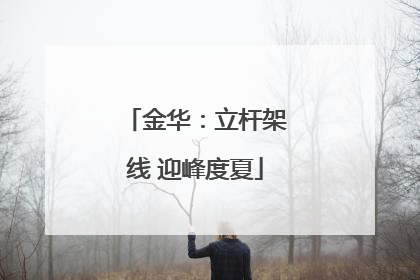 金华：立杆架线 迎峰度夏
