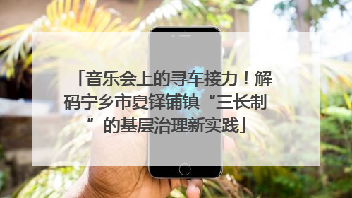 音乐会上的寻车接力！解码宁乡市夏铎铺镇“三长制”的基层治理新实践