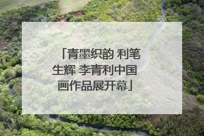青墨织韵 利笔生辉 李青利中国画作品展开幕