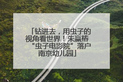 钻进去，用虫子的视角看世界！朱赢椿“虫子电影院”落户南京幼儿园