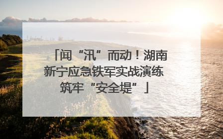 闻“汛”而动！湖南新宁应急铁军实战演练筑牢“安全堤”