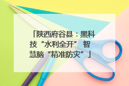 陕西府谷县：黑科技“水利全开” 智慧脑“精准防灾”