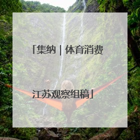 集纳｜体育消费江苏观察组稿