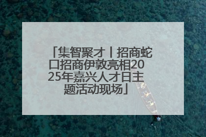 集智聚才丨招商蛇口招商伊敦亮相2025年嘉兴人才日主题活动现场