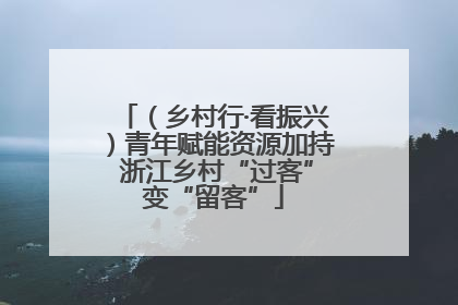 （乡村行·看振兴）青年赋能资源加持 浙江乡村“过客”变“留客”