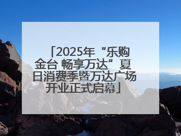 2025年“乐购金台 畅享万达”夏日消费季暨万达广场开业正式启幕