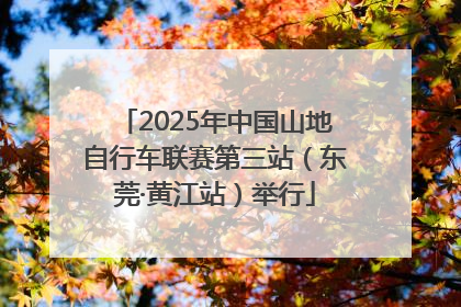 2025年中国山地自行车联赛第三站（东莞·黄江站）举行
