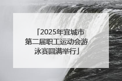 2025年宜城市第二届职工运动会游泳赛圆满举行