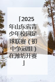 2025年山东省青少年校园足球联赛（初中争冠组）在潍坊开赛