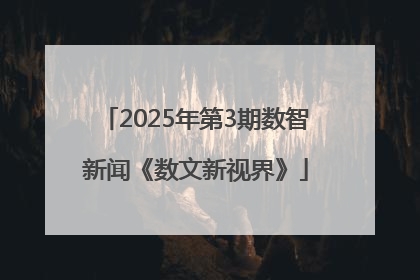 2025年第3期数智新闻《数文新视界》