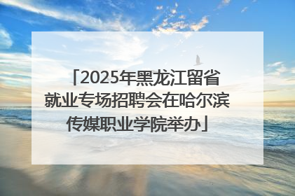 2025年黑龙江留省就业专场招聘会在哈尔滨传媒职业学院举办