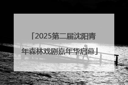 2025第二届沈阳青年森林戏剧嘉年华启幕