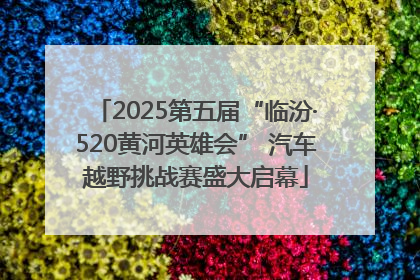 2025第五届“临汾·520黄河英雄会” 汽车越野挑战赛盛大启幕