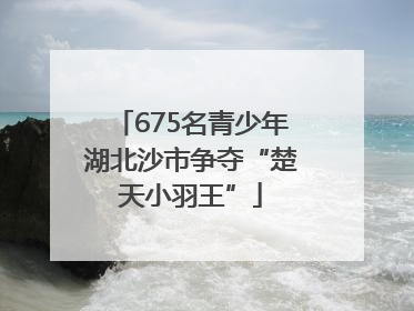 675名青少年湖北沙市争夺“楚天小羽王”