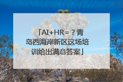 AI+HR=？青岛西海岸新区这场培训给出满意答案