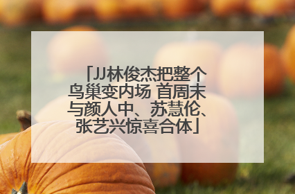 JJ林俊杰把整个鸟巢变内场 首周末与颜人中、苏慧伦、张艺兴惊喜合体